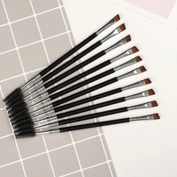 Wholesale angled eyebrow brush double ended