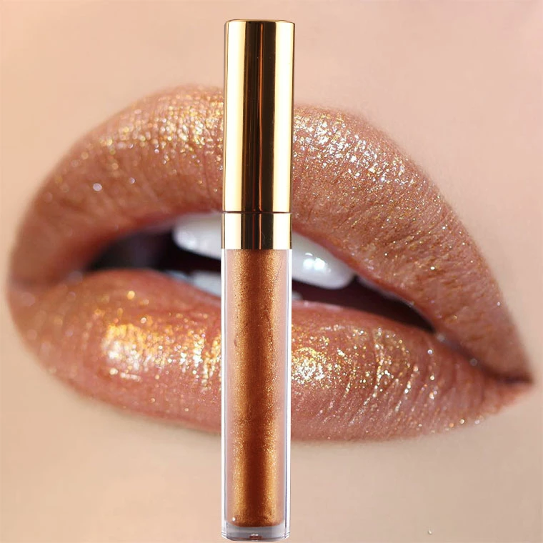 Wholesale shiny metallic lipstick lip gloss private label