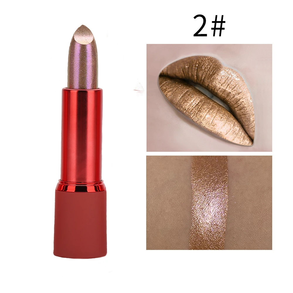 gold lipstick