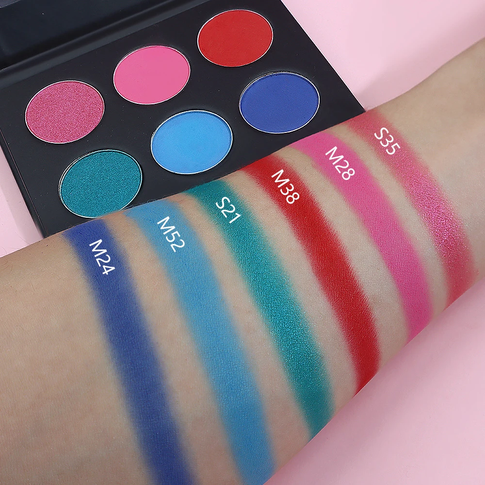 blue and red eyeshadow palette