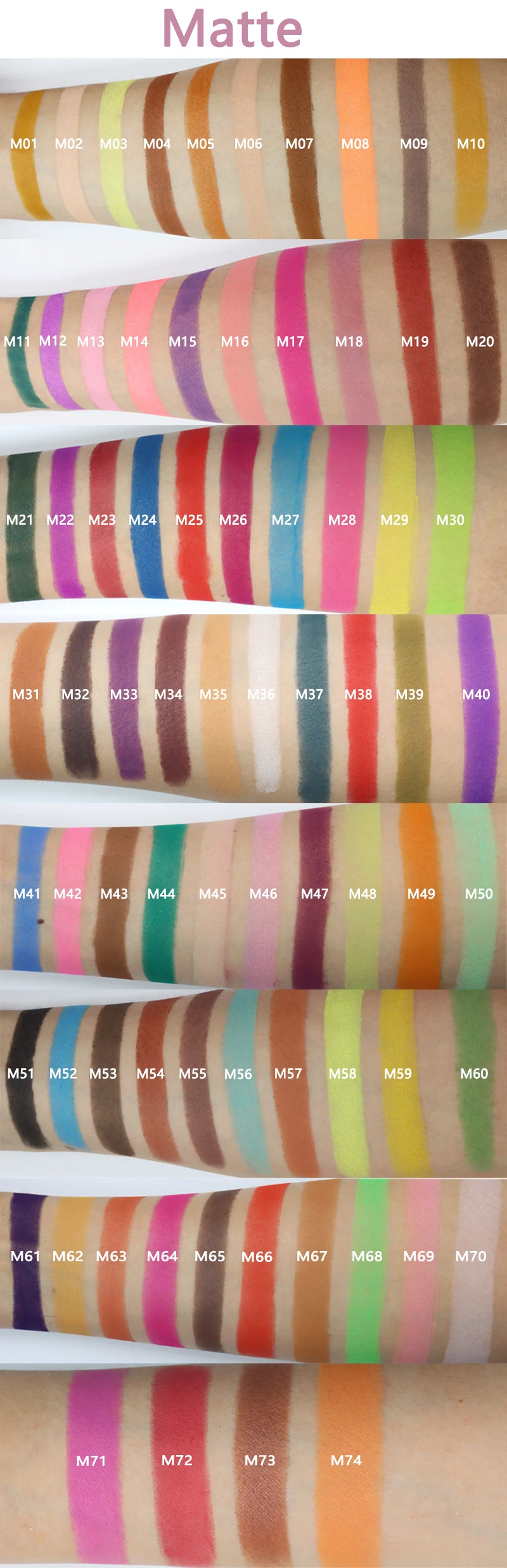 matte eyeshadows