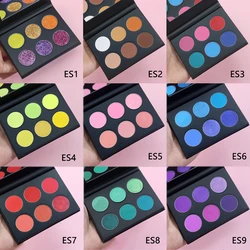 Wholesale 6 color eyeshadow palette diy makeup