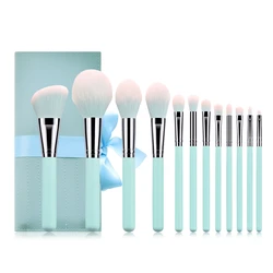 Blue makeup brushes set wholesale