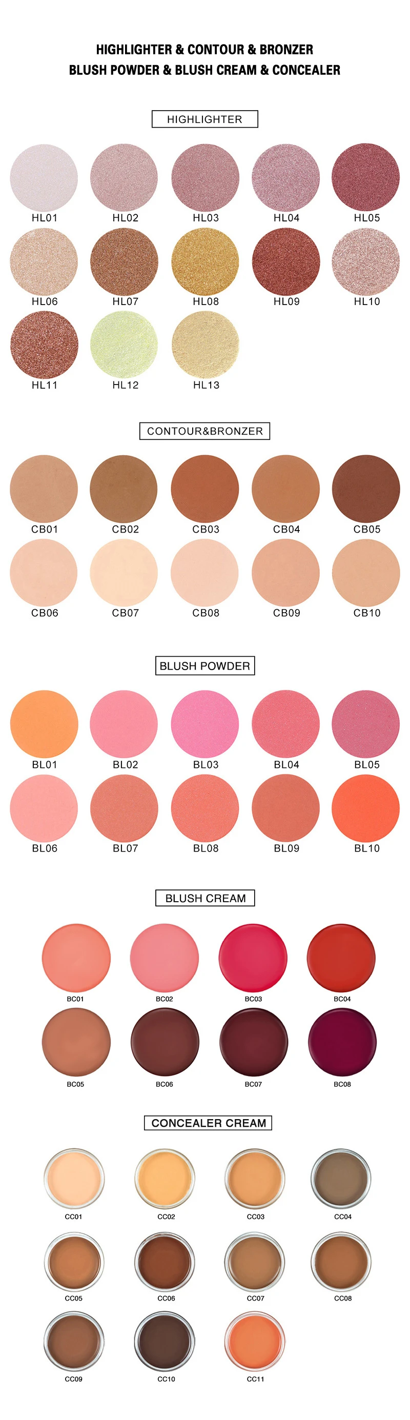 wholesale blush palette